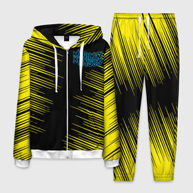 Мужской костюм 3D с принтом Marilyn Manson в городе Новоалтайск, 100% полиэстер | Манжеты и пояс оформлены тканевой резинкой, двухслойный капюшон со шнурком для регулировки, карманы спереди | marilyn manson | nothing records | известность | музыка | рок группа