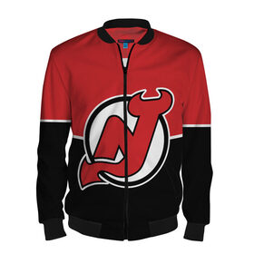 Мужской бомбер 3D с принтом New Jersey Devils в городе Новоалтайск, 100% полиэстер | застегивается на молнию, по бокам два кармана без застежек, по низу бомбера и на воротнике - эластичная резинка | devils | hockey | new jersey | new jersey devils | nhl | usa | девилз | нхл | нью джерси | нью джерси девилз | спорт | сша | хоккей | шайба