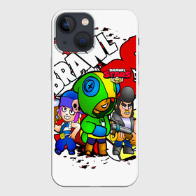 Чехол для iPhone 13 mini с принтом BRAWL STARS в городе Новоалтайск,  |  | 8 bit | bea | bib | brawl stars | crow | leon | max | nita | sally leon | shark | акула | биа | биби | бравл старс | ворон | игра | леон | макс | нита | оборотень | салли леон | сэлли леон | шарк