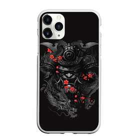 Чехол для iPhone 11 Pro Max матовый с принтом Самурай в городе Новоалтайск, Силикон |  | восточный стиль | драконы | рога. | самурай | татуировки | япония