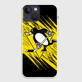Чехол для iPhone 13 mini с принтом Pittsburgh Penguins Sport в городе Новоалтайск,  |  | hockey | nhl | penguins | pittsburg | pittsburgh | pittsburgh penguins | usa | нхл | пингвинз | питтсбург | питтсбург пингвинз | спорт | сша | хоккей | шайба