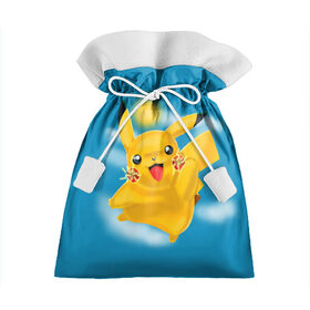 Подарочный 3D мешок с принтом Pikachu Pika Pika в городе Новоалтайск, 100% полиэстер | Размер: 29*39 см | pika | pikachu | аниме | детская | детям | игры | молния | мышка | мышь | пика | пикачу | покемон | покемоны