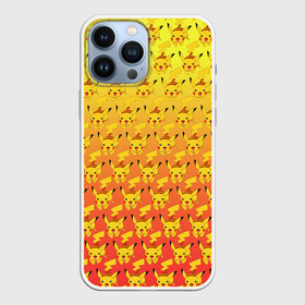 Чехол для iPhone 13 Pro Max с принтом Pikachu Pika Pika в городе Новоалтайск,  |  | Тематика изображения на принте: pika | pikachu | аниме | детская | детям | игры | молния | мышка | мышь | пика | пикачу | покемон | покемоны