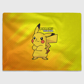Плед 3D с принтом Pikachu Pika Pika в городе Новоалтайск, 100% полиэстер | закругленные углы, все края обработаны. Ткань не мнется и не растягивается | pika | pikachu | аниме | детская | детям | игры | молния | мышка | мышь | пика | пикачу | покемон | покемоны