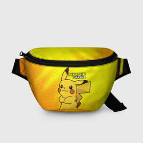 Поясная сумка 3D с принтом Pikachu Pika Pika в городе Новоалтайск, 100% полиэстер | плотная ткань, ремень с регулируемой длиной, внутри несколько карманов для мелочей, основное отделение и карман с обратной стороны сумки застегиваются на молнию | pika | pikachu | аниме | детская | детям | игры | молния | мышка | мышь | пика | пикачу | покемон | покемоны