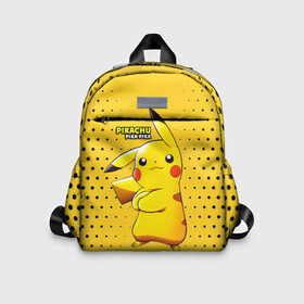 Детский рюкзак 3D с принтом Pikachu Pika Pika в городе Новоалтайск, 100% полиэстер | лямки с регулируемой длиной, сверху петелька, чтобы рюкзак можно было повесить на вешалку. Основное отделение закрывается на молнию, как и внешний карман. Внутри дополнительный карман. По бокам два дополнительных кармашка | Тематика изображения на принте: pika | pikachu | аниме | детская | детям | игры | молния | мышка | мышь | пика | пикачу | покемон | покемоны