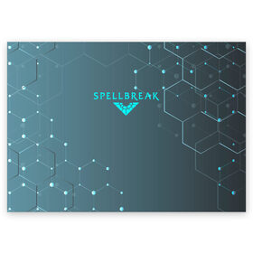 Поздравительная открытка с принтом Spellbreak Hex в городе Новоалтайск, 100% бумага | плотность бумаги 280 г/м2, матовая, на обратной стороне линовка и место для марки
 | battle royal | fantasy | game | game spellbreak | hex | logo spellbreak | rpg | spellbreak | боевая магия | боевой маг | игра | игра spellbreak | королевская битва | логотип | логотип spellbreak | магические перчатки | персонажи spellbreak | р