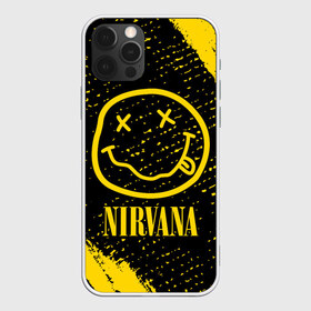 Чехол для iPhone 12 Pro Max с принтом NIRVANA НИРВАНА в городе Новоалтайск, Силикон |  | Тематика изображения на принте: band | cobain | face | kurt | logo | music | nirvana | rock | rocknroll | группа | кобейн | курт | лого | логотип | музыка | музыкальная | нирвана | рожица | рок | рокнролл | символ