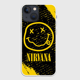 Чехол для iPhone 13 mini с принтом NIRVANA   НИРВАНА в городе Новоалтайск,  |  | band | cobain | face | kurt | logo | music | nirvana | rock | rocknroll | группа | кобейн | курт | лого | логотип | музыка | музыкальная | нирвана | рожица | рок | рокнролл | символ