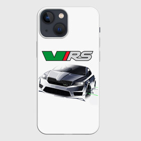 Чехол для iPhone 13 mini с принтом Октавия РС в городе Новоалтайск,  |  | octavia rs | skoda | авто | автомобиль | автоспорт | гонки | гонщик | машина | октавия рс | рска | стритрейсер | стритрейсинг | шкода