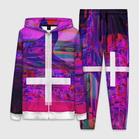 Женский костюм 3D с принтом Cross в городе Новоалтайск,  |  | abstraction | color | cross | eye | glitch | neon | vanguard | view | абстракция | авангард | взгляд | глаз | глитч | крест | неон | цвет