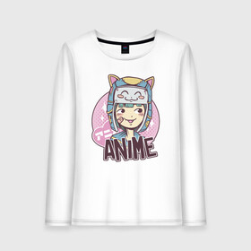 Женский лонгслив хлопок с принтом Anime Girl в городе Новоалтайск, 100% хлопок |  | cartoon | cat | cute | girls | japan | japanese | kawaii | kitty | manga | tsundere | waifu | yandere | аниме | анимэ | вайфу | дандере | девочка | девушка | дередере | кавайная | котик | манга | милая | мультик | мультики | цундере | яндере | 