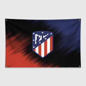 Флаг-баннер с принтом ATLETICO MADRID Атлетико в городе Новоалтайск, 100% полиэстер | размер 67 х 109 см, плотность ткани — 95 г/м2; по краям флага есть четыре люверса для крепления | atletico | club | footbal | logo | madrid | атлетико | знак | клуб | логотип | логотипы | мадрид | символ | символы | форма | футбол | футбольная | футбольный