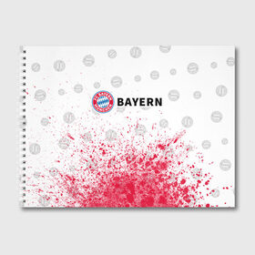 Альбом для рисования с принтом FC BAYERN БАВАРИЯ в городе Новоалтайск, 100% бумага
 | матовая бумага, плотность 200 мг. | Тематика изображения на принте: bayern | club | fc | footbal | logo | бавария | знак | клуб | лого | логотип | логотипы | символ | символы | форма | футбол | футбольная | футбольный