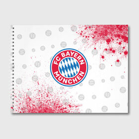 Альбом для рисования с принтом FC BAYERN БАВАРИЯ в городе Новоалтайск, 100% бумага
 | матовая бумага, плотность 200 мг. | Тематика изображения на принте: bayern | club | fc | footbal | logo | бавария | знак | клуб | лого | логотип | логотипы | символ | символы | форма | футбол | футбольная | футбольный