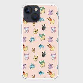 Чехол для iPhone 13 mini с принтом Иви в городе Новоалтайск,  |  | eevee | pokemon | pokemon go | арт | иви | покемон | покемоны | рисунок | эволюции иви | эволюция | эволюция иви