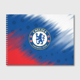 Альбом для рисования с принтом CHELSEA F C ЧЕЛСИ в городе Новоалтайск, 100% бумага
 | матовая бумага, плотность 200 мг. | Тематика изображения на принте: chelsea | club | footbal | logo | знак | клуб | логотип | логотипы | символ | символы | форма | футбол | футбольная | футбольный | челси