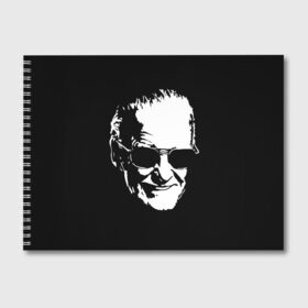 Альбом для рисования с принтом STAN LEE в городе Новоалтайск, 100% бумага
 | матовая бумага, плотность 200 мг. | marvel | stan lee | марвел | стен ли | стэн ли