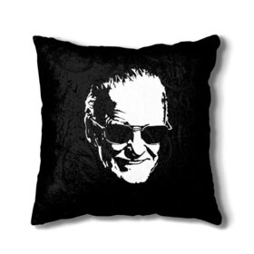 Подушка 3D с принтом STAN LEE в городе Новоалтайск, наволочка – 100% полиэстер, наполнитель – холлофайбер (легкий наполнитель, не вызывает аллергию). | состоит из подушки и наволочки. Наволочка на молнии, легко снимается для стирки | marvel | stan lee | марвел | стен ли | стэн ли