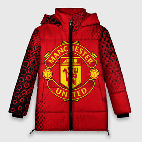Женская зимняя куртка 3D с принтом MANCHESTER UNITED в городе Новоалтайск, верх — 100% полиэстер; подкладка — 100% полиэстер; утеплитель — 100% полиэстер | длина ниже бедра, силуэт Оверсайз. Есть воротник-стойка, отстегивающийся капюшон и ветрозащитная планка. 

Боковые карманы с листочкой на кнопках и внутренний карман на молнии | club | footbal | logo | manchester | united | знак | клуб | лого | логотип | логотипы | манчестер | символ | символы | форма | футбол | футбольная | футбольный | юнайтед