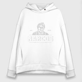 Женское худи Oversize хлопок с принтом Narcos Rise of the Cartels в городе Новоалтайск, френч-терри — 70% хлопок, 30% полиэстер. Мягкий теплый начес внутри —100% хлопок | боковые карманы, эластичные манжеты и нижняя кромка, капюшон на магнитной кнопке | cartel | narcos | pablo escobar | пабло эскобар | сериал | сериалы