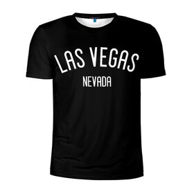 Мужская футболка 3D спортивная с принтом LAS VEGAS в городе Новоалтайск, 100% полиэстер с улучшенными характеристиками | приталенный силуэт, круглая горловина, широкие плечи, сужается к линии бедра | america | las vegas | nevada | states | usa | америка | лас вегас | невада | сша | штаты