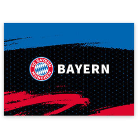 Поздравительная открытка с принтом FC BAYERN / БАВАРИЯ в городе Новоалтайск, 100% бумага | плотность бумаги 280 г/м2, матовая, на обратной стороне линовка и место для марки
 | bayern | club | fc | footbal | logo | бавария | знак | клуб | лого | логотип | логотипы | символ | символы | форма | футбол | футбольная | футбольный