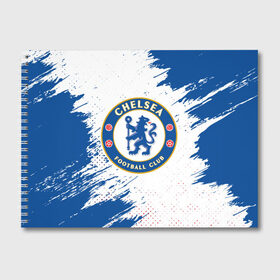 Альбом для рисования с принтом CHELSEA F C ЧЕЛСИ в городе Новоалтайск, 100% бумага
 | матовая бумага, плотность 200 мг. | Тематика изображения на принте: chelsea | club | footbal | logo | знак | клуб | логотип | логотипы | символ | символы | форма | футбол | футбольная | футбольный | челси
