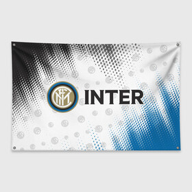 Флаг-баннер с принтом INTER Интер в городе Новоалтайск, 100% полиэстер | размер 67 х 109 см, плотность ткани — 95 г/м2; по краям флага есть четыре люверса для крепления | club | footbal | inter | internazionale | logo | milan | знак | интер | интернационале | клуб | логотип | логотипы | милан | символ | символы | форма | футбол | футбольная | футбольный