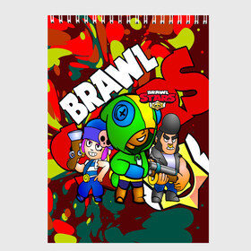 Скетчбук с принтом BRAWL STARS в городе Новоалтайск, 100% бумага
 | 48 листов, плотность листов — 100 г/м2, плотность картонной обложки — 250 г/м2. Листы скреплены сверху удобной пружинной спиралью | 8 bit | bea | bib | brawl stars | crow | leon | max | nita | sally leon | shark | акула | биа | биби | бравл старс | ворон | игра | леон | макс | нита | оборотень | салли леон | сэлли леон | шарк