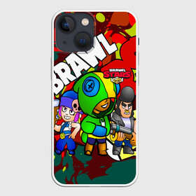 Чехол для iPhone 13 mini с принтом BRAWL STARS в городе Новоалтайск,  |  | 8 bit | bea | bib | brawl stars | crow | leon | max | nita | sally leon | shark | акула | биа | биби | бравл старс | ворон | игра | леон | макс | нита | оборотень | салли леон | сэлли леон | шарк