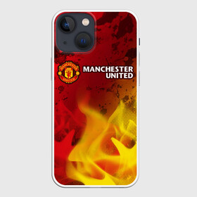 Чехол для iPhone 13 mini с принтом MANCHESTER UNITED в городе Новоалтайск,  |  | club | footbal | logo | manchester | united | знак | клуб | лого | логотип | логотипы | манчестер | символ | символы | форма | футбол | футбольная | футбольный | юнайтед