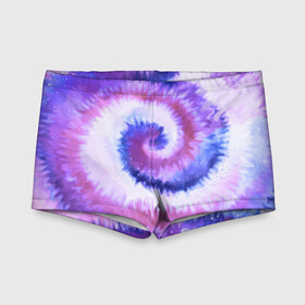 Детские купальные плавки 3D TIE-DYE PURPLE: в городе Новоалтайск, Полиэстер 85%, Спандекс 15% | Слитный крой, подклад по переду изделия, узкие бретели | dye | multicolor | tie | trend | акварель | брызги | градиент | дай | колор | краски | красочная | мульти | потёки | пятна | радуга | радужная | тай | тайдай | текстура | тренд | хиппи
