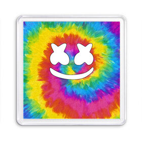 Магнит 55*55 с принтом MARSHMELLO в городе Новоалтайск, Пластик | Размер: 65*65 мм; Размер печати: 55*55 мм | fortnite | marshmallo | marshmallow | marshmello | marshmellow | маршмелло | маршмеллоу | розы | фортнайт
