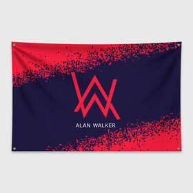 Флаг-баннер с принтом ALAN WALKER / АЛАН УОКЕР в городе Новоалтайск, 100% полиэстер | размер 67 х 109 см, плотность ткани — 95 г/м2; по краям флага есть четыре люверса для крепления | alan | faded | house | logo | music | walker | алан | вокер | волкер | диджей | лого | логотип | логотипы | музыка | музыкант | символ | символы | танцеальная | уокер | хаус | электронная