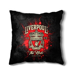 Подушка 3D с принтом LIVERPOOL FC в городе Новоалтайск, наволочка – 100% полиэстер, наполнитель – холлофайбер (легкий наполнитель, не вызывает аллергию). | состоит из подушки и наволочки. Наволочка на молнии, легко снимается для стирки | liverpool | liverpool fc | ynwa | you never walk alone | ливерпуль | спорт | футбол | футбольный клуб