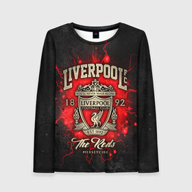 Женский лонгслив 3D с принтом LIVERPOOL FC в городе Новоалтайск, 100% полиэстер | длинные рукава, круглый вырез горловины, полуприлегающий силуэт | liverpool | liverpool fc | ynwa | you never walk alone | ливерпуль | спорт | футбол | футбольный клуб