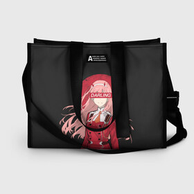 Сумка-шоппер 3D с принтом ZeroTwo (Darling in the Franx) в городе Новоалтайск, 100% полиэстер | застегивается на металлическую кнопку; внутренний карман застегивается на молнию. Стенки укреплены специальным мягким материалом, чтобы защитить содержимое от несильных ударов
 | 002 | ahegao | anime | darling | franx | franxx | girl | girls | in | senpai | the | two | waifu | zero | zerotwo | аниме | ахегао | вайфу | девушка | семпай | сенпай | тян