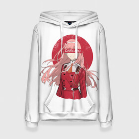 Женская толстовка 3D с принтом ZeroTwo (Darling in the Franx) в городе Новоалтайск, 100% полиэстер  | двухслойный капюшон со шнурком для регулировки, мягкие манжеты на рукавах и по низу толстовки, спереди карман-кенгуру с мягким внутренним слоем. | 002 | ahegao | anime | darling | franx | franxx | girl | girls | in | senpai | the | two | waifu | zero | zerotwo | аниме | ахегао | вайфу | девушка | семпай | сенпай | тян