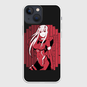 Чехол для iPhone 13 mini с принтом Zero Two в костюме в городе Новоалтайск,  |  | 002 | ahegao | anime | darling | franx | franxx | girl | girls | in | senpai | the | two | waifu | zero | zerotwo | аниме | ахегао | вайфу | девушка | семпай | сенпай | тян