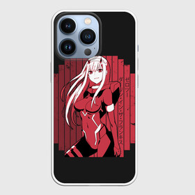 Чехол для iPhone 13 Pro с принтом Zero Two в костюме в городе Новоалтайск,  |  | Тематика изображения на принте: 002 | ahegao | anime | darling | franx | franxx | girl | girls | in | senpai | the | two | waifu | zero | zerotwo | аниме | ахегао | вайфу | девушка | семпай | сенпай | тян