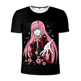 Мужская футболка 3D спортивная с принтом ZeroTwo (Darling in the Franx) в городе Новоалтайск, 100% полиэстер с улучшенными характеристиками | приталенный силуэт, круглая горловина, широкие плечи, сужается к линии бедра | Тематика изображения на принте: 002 | 02 | ahegao | anime | darling | franx | franxx | girl | girls | in | senpai | the | two | waifu | zero | zerotwo | аниме | ахегао | вайфу | девушка | семпай | сенпай | тян