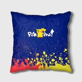 Подушка 3D с принтом ПИКАЧУ / PIKACHU в городе Новоалтайск, наволочка – 100% полиэстер, наполнитель – холлофайбер (легкий наполнитель, не вызывает аллергию). | состоит из подушки и наволочки. Наволочка на молнии, легко снимается для стирки | anime | manga | pikachu | pokemon | pokemons | аниме | детектив | кино | манга | мультфилтфильм | муьлт | пикачу | покемон | покемоны | фильм