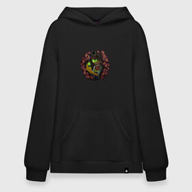 Худи SuperOversize хлопок с принтом The virus 19-2 в городе Новоалтайск, 70% хлопок, 30% полиэстер, мягкий начес внутри | карман-кенгуру, эластичная резинка на манжетах и по нижней кромке, двухслойный капюшон
 | covid 19 | doctor | вакцина | коронавирус | сидим дома