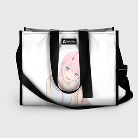 Сумка-шоппер 3D с принтом ZeroTwo (Darling in the Franx) в городе Новоалтайск, 100% полиэстер | застегивается на металлическую кнопку; внутренний карман застегивается на молнию. Стенки укреплены специальным мягким материалом, чтобы защитить содержимое от несильных ударов
 | 002 | 02 | ahegao | anime | darling | franx | franxx | girl | girls | in | senpai | the | two | waifu | zero | zerotwo | аниме | ахегао | вайфу | девушка | семпай | сенпай | тян