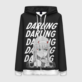 Женская толстовка 3D на молнии с принтом ZeroTwo (Darling in the Franx) в городе Новоалтайск, 100% полиэстер | длина до линии бедра, манжеты и пояс оформлены мягкой тканевой резинкой, двухслойный капюшон со шнурком для регулировки, спереди молния, по бокам два кармана | 002 | 02 | ahegao | anime | darling | franx | franxx | girl | girls | in | senpai | the | two | waifu | zero | zerotwo | аниме | ахегао | вайфу | девушка | семпай | сенпай | тян