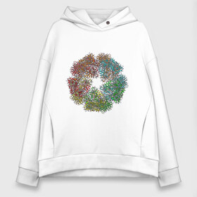 Женское худи Oversize хлопок с принтом The virus 20 в городе Новоалтайск, френч-терри — 70% хлопок, 30% полиэстер. Мягкий теплый начес внутри —100% хлопок | боковые карманы, эластичные манжеты и нижняя кромка, капюшон на магнитной кнопке | covid 19 | doctor | вакцина | коронавирус | сидим дома
