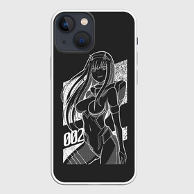 Чехол для iPhone 13 mini с принтом Zero Two Negative в городе Новоалтайск,  |  | 002 | 02 | ahegao | anime | darling | franx | franxx | girl | girls | in | senpai | the | two | waifu | zero | zerotwo | аниме | ахегао | вайфу | девушка | семпай | сенпай | тян