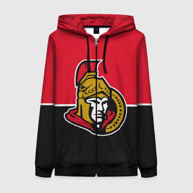 Женская толстовка 3D на молнии Оттава Сенаторз: в городе Новоалтайск, 100% полиэстер | длина до линии бедра, манжеты и пояс оформлены мягкой тканевой резинкой, двухслойный капюшон со шнурком для регулировки, спереди молния, по бокам два кармана |