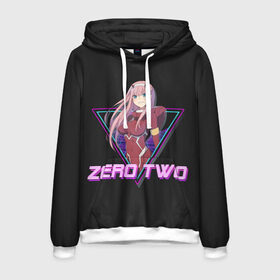 Мужская толстовка 3D с принтом ZeroTwo (Darling in the Franx) в городе Новоалтайск, 100% полиэстер | двухслойный капюшон со шнурком для регулировки, мягкие манжеты на рукавах и по низу толстовки, спереди карман-кенгуру с мягким внутренним слоем. | 002 | 02 | ahegao | anime | darling | franx | franxx | girl | girls | in | senpai | the | two | waifu | zero | zerotwo | аниме | ахегао | вайфу | девушка | семпай | сенпай | тян